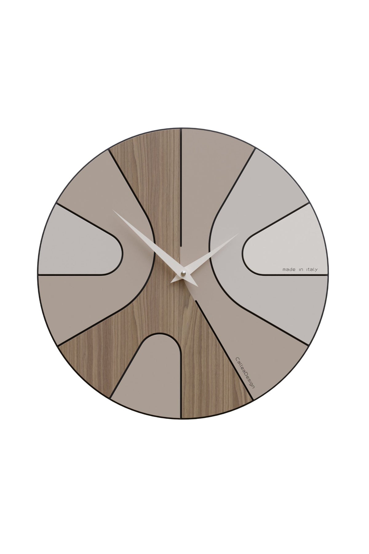 Asym wall clock – Black Walnut finish