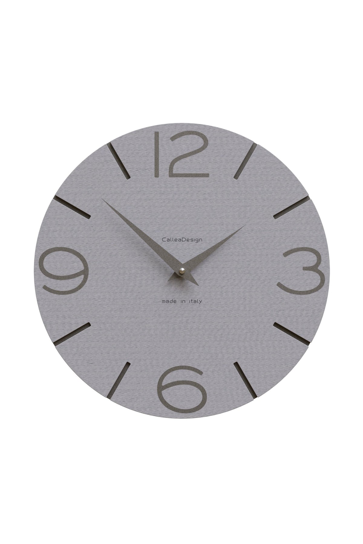 CalleaDesign Smile wall clock in Pinstripe finish
