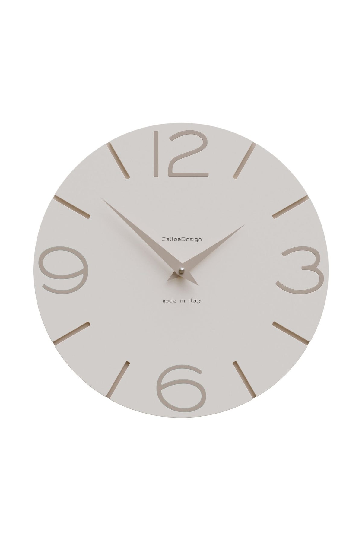 CalleaDesign Smile wall clock in Flax finish