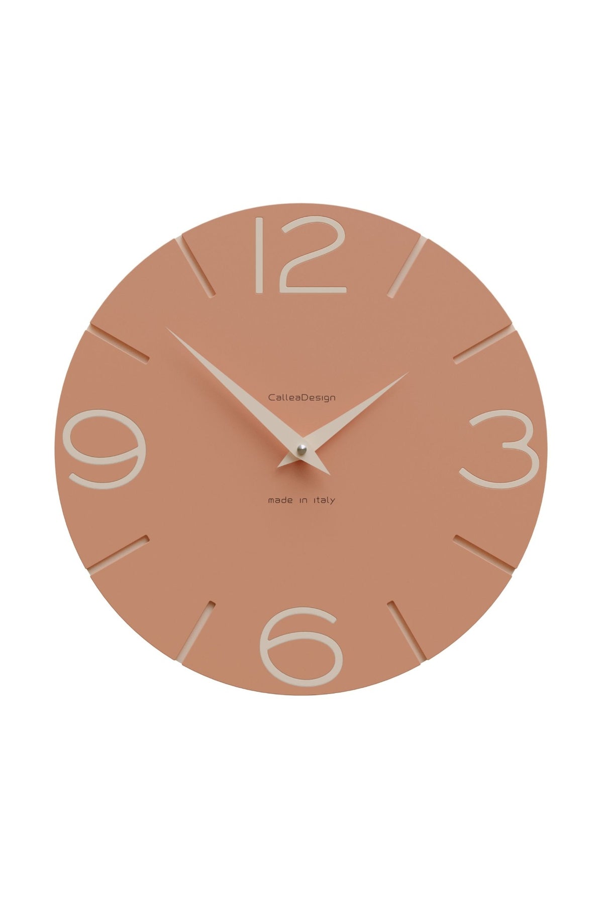 CalleaDesign Smile wall clock in Terracotta finish