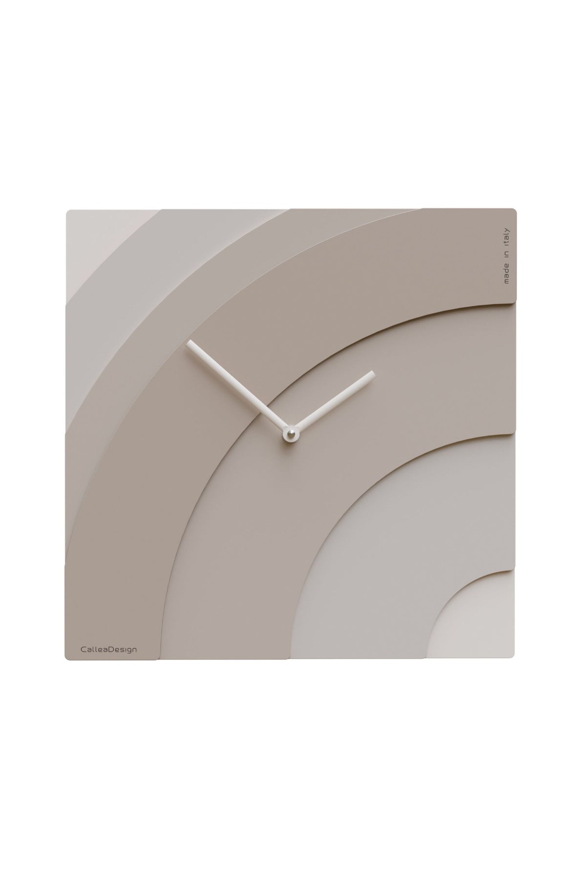 Waves wall clock – Café Latte finish