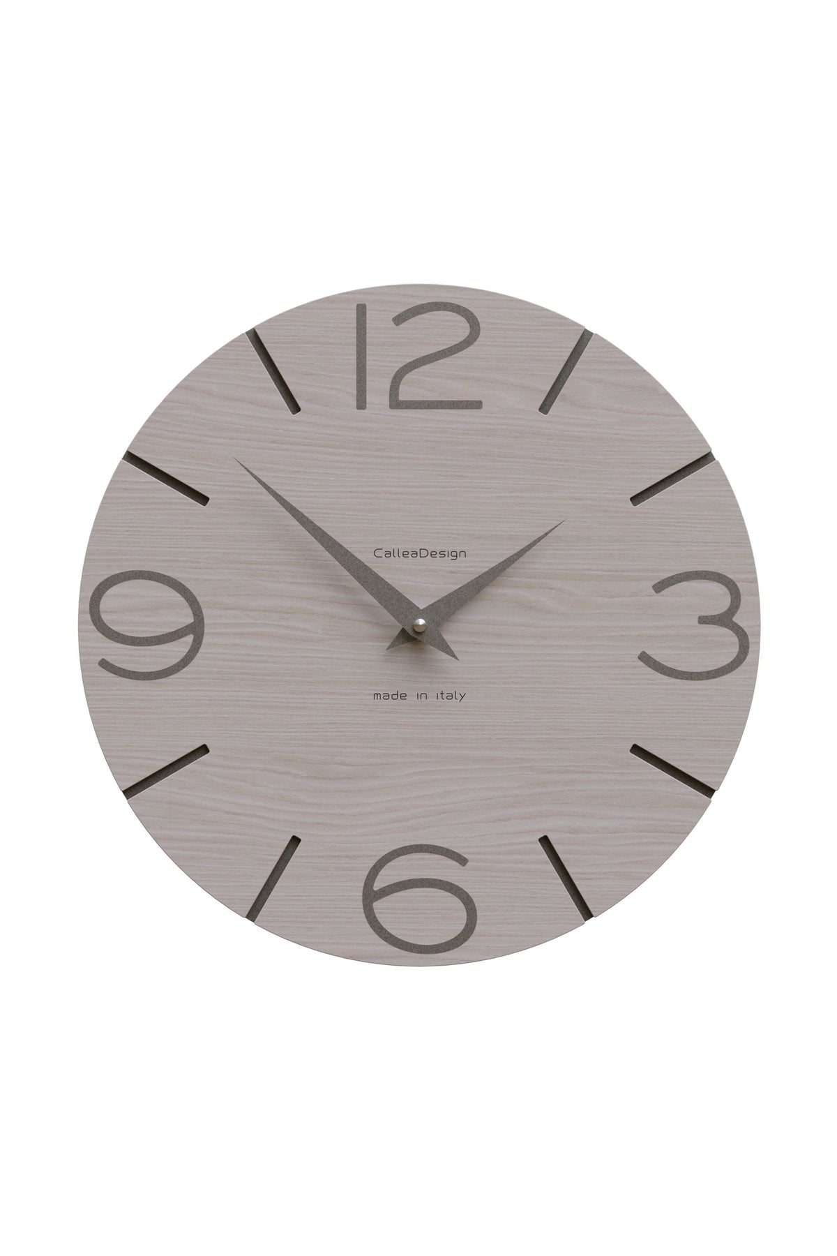 CalleaDesign Smile wall clock in Breeze Oak finish