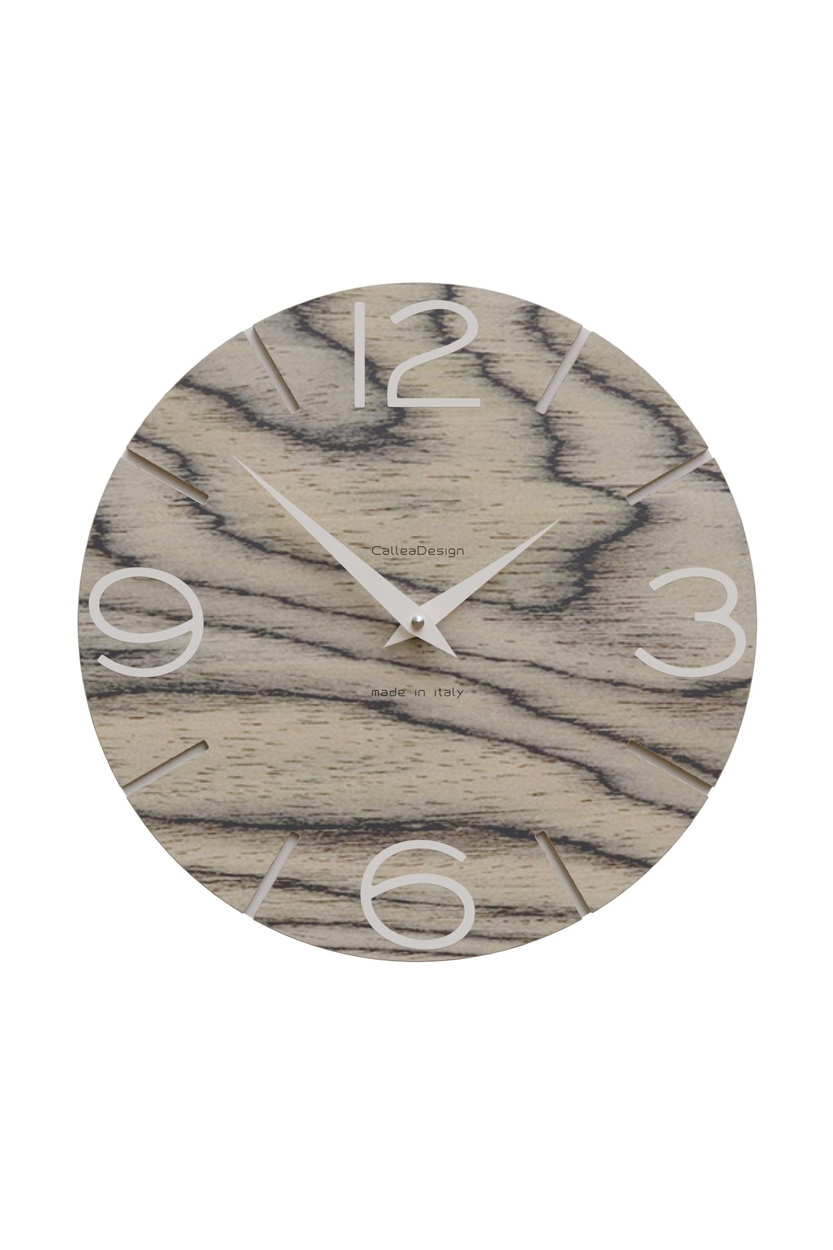 CalleaDesign Smile wall clock in Sottsass Grey finish