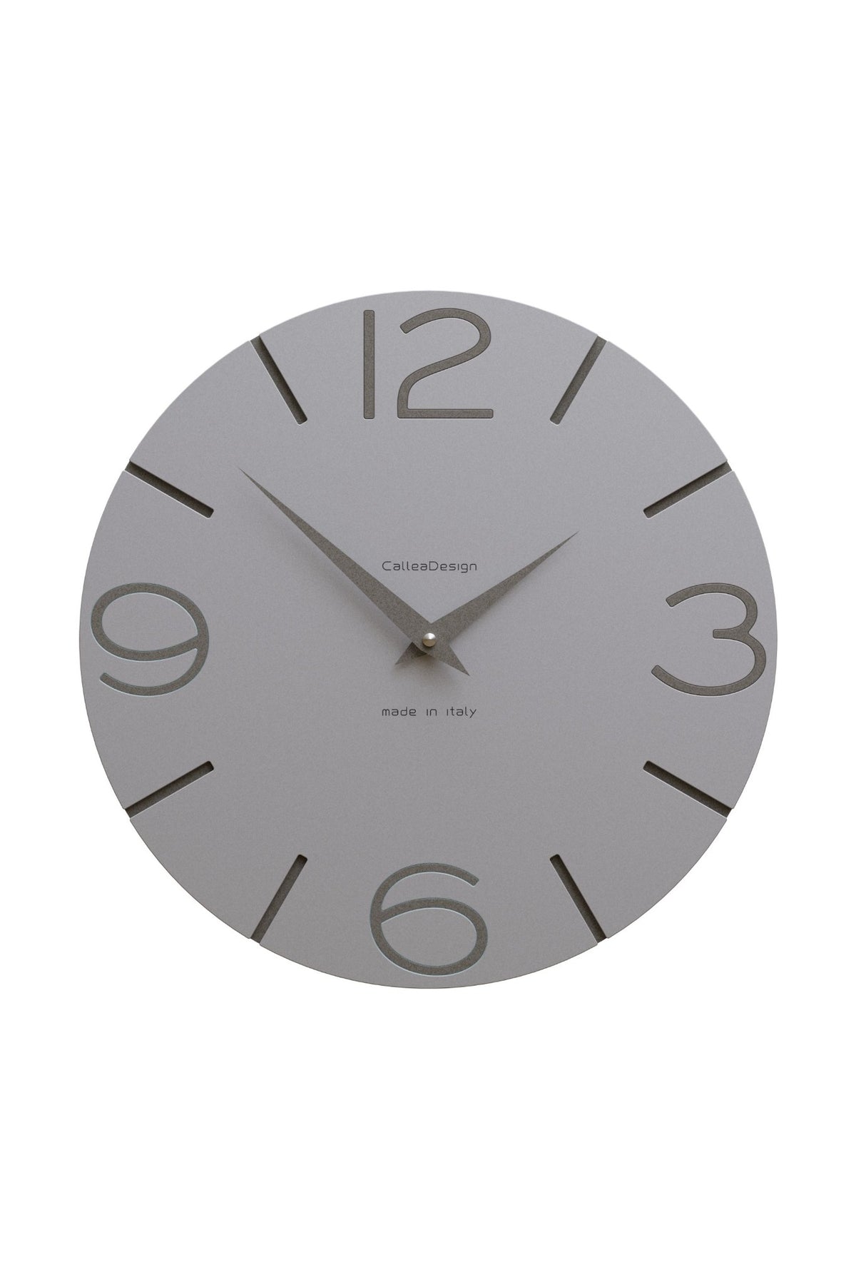 CalleaDesign Smile wall clock in Aluminium finish