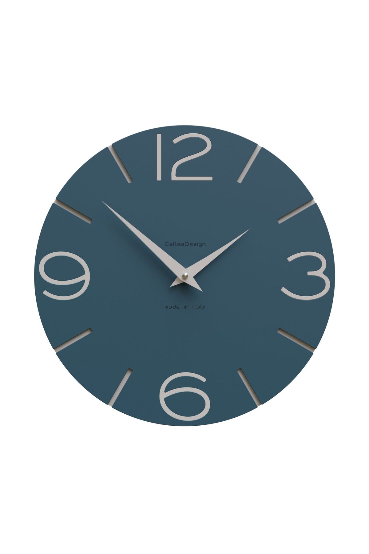 CalleaDesign Smile wall clock in Dark Teal finish