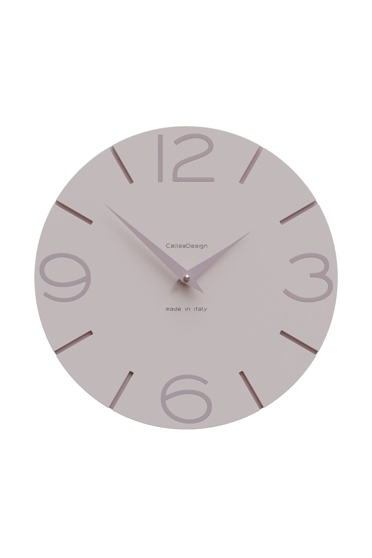 CalleaDesign Smile wall clock in Shell Pink finish